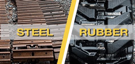 rubber vs steel track traction